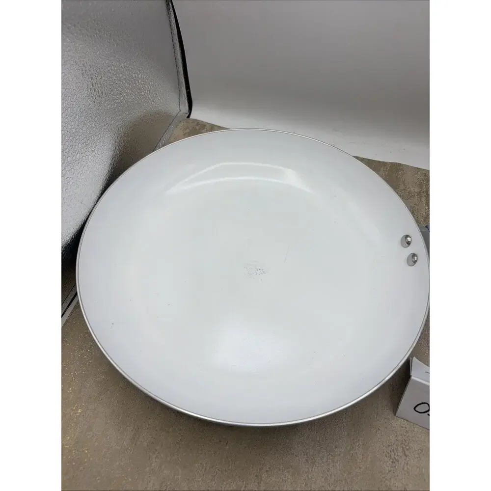 12” Ceramic non-stick frying pan, dishwasher safe, Blue